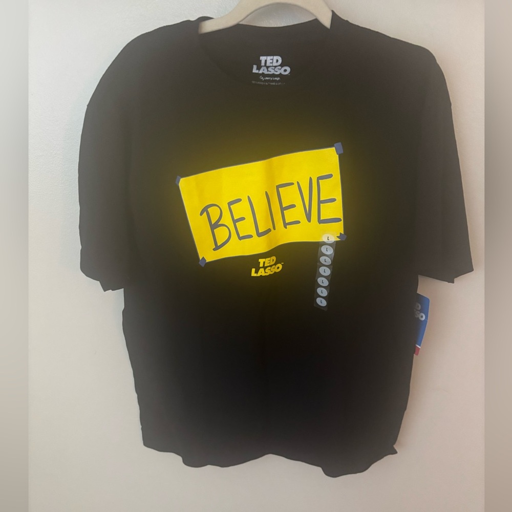 Ted Lasso graphic Black T-Shirt.